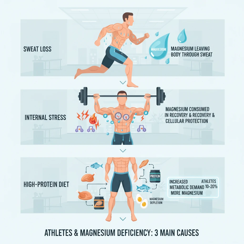چرا ورزشکاران بیشتر در معرض کمبود منیزیم هستند؟