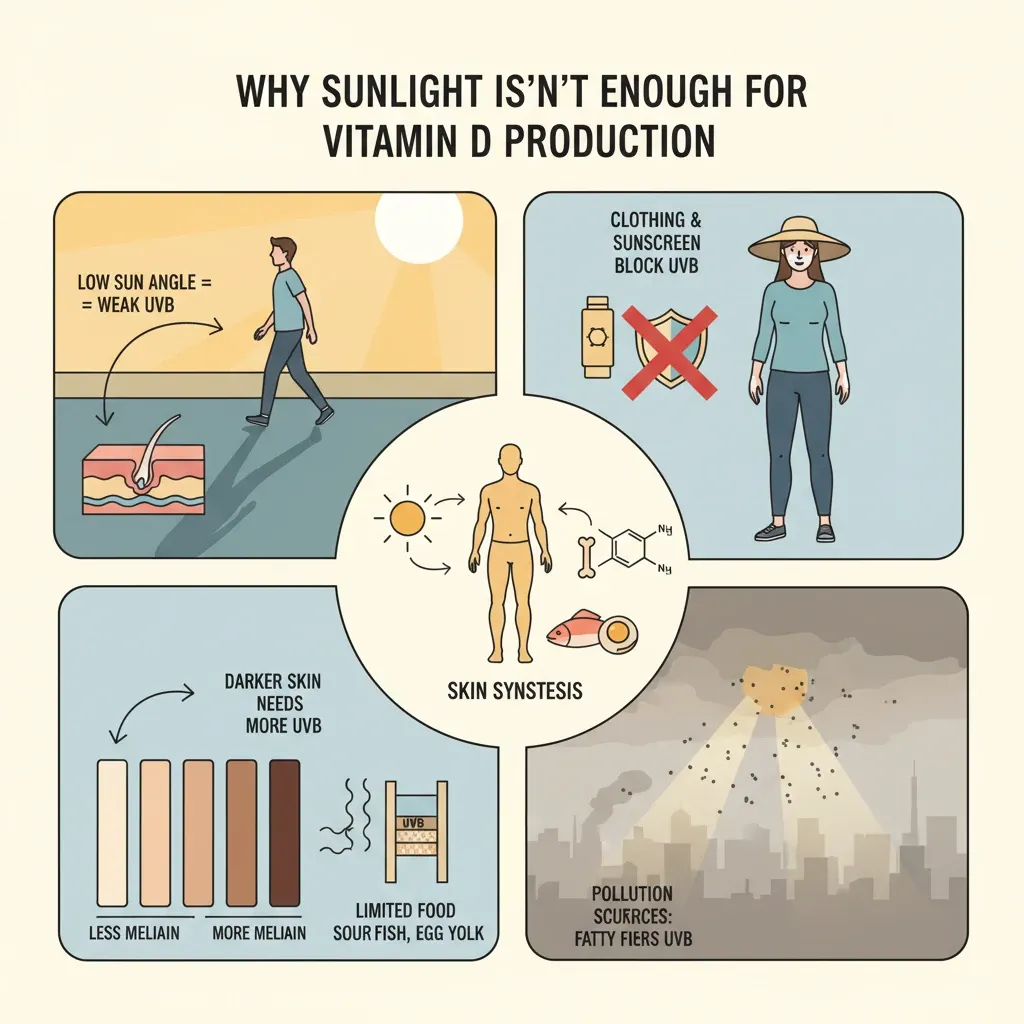 ویتامین D و نور خورشید