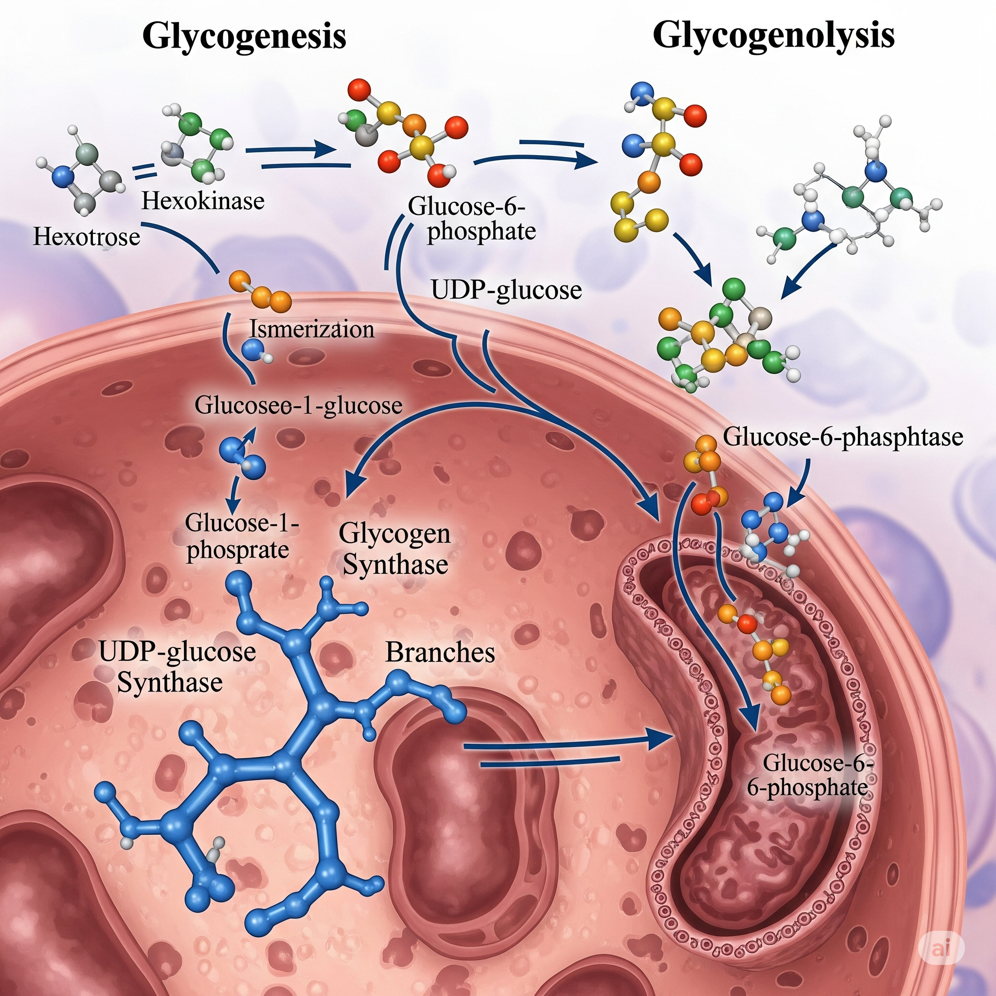 همه چیز درباره تشکیل و تجزیه گلیکوژن رادیو تغذیه