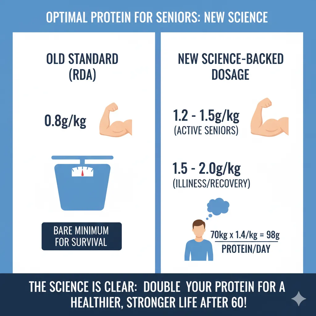 راهنمای جامع پروتئین برای بالای ۶۰ سال: چرا و چگونه بر مقاومت آنابولیک غلبه کنیم؟