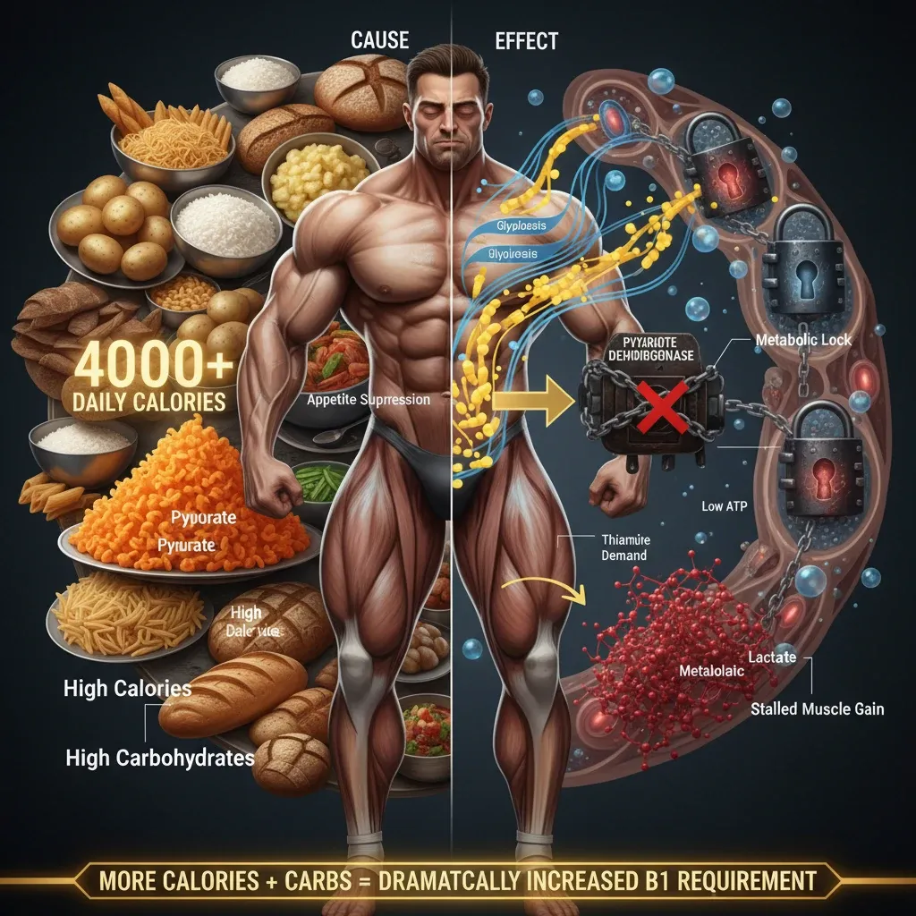 نیاز ویتامین B1 بدنسازان در دوره حجم