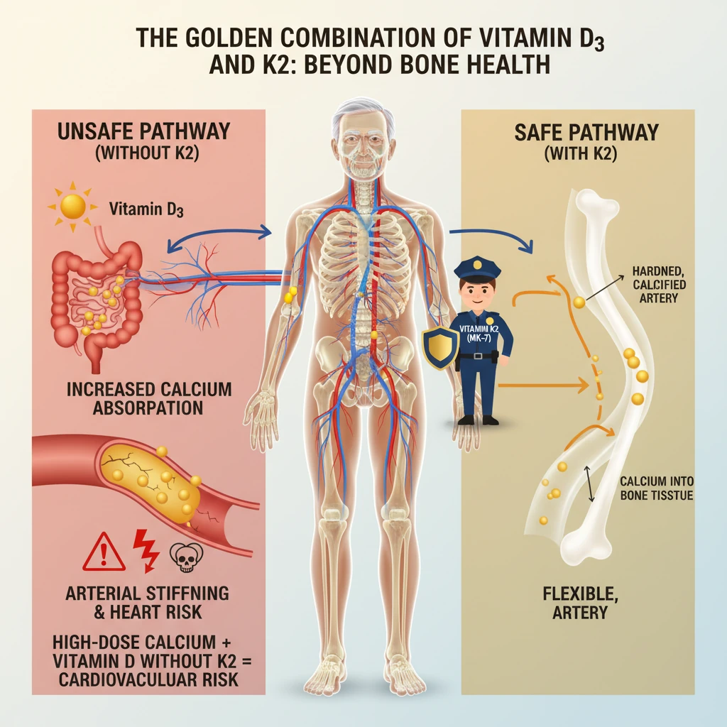 ترکیب طلایی D3 و K2: فراتر از استخوان
