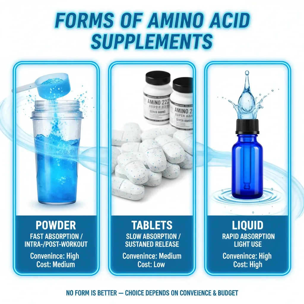 مکمل آمینو اسید چه فرمی دارد؟