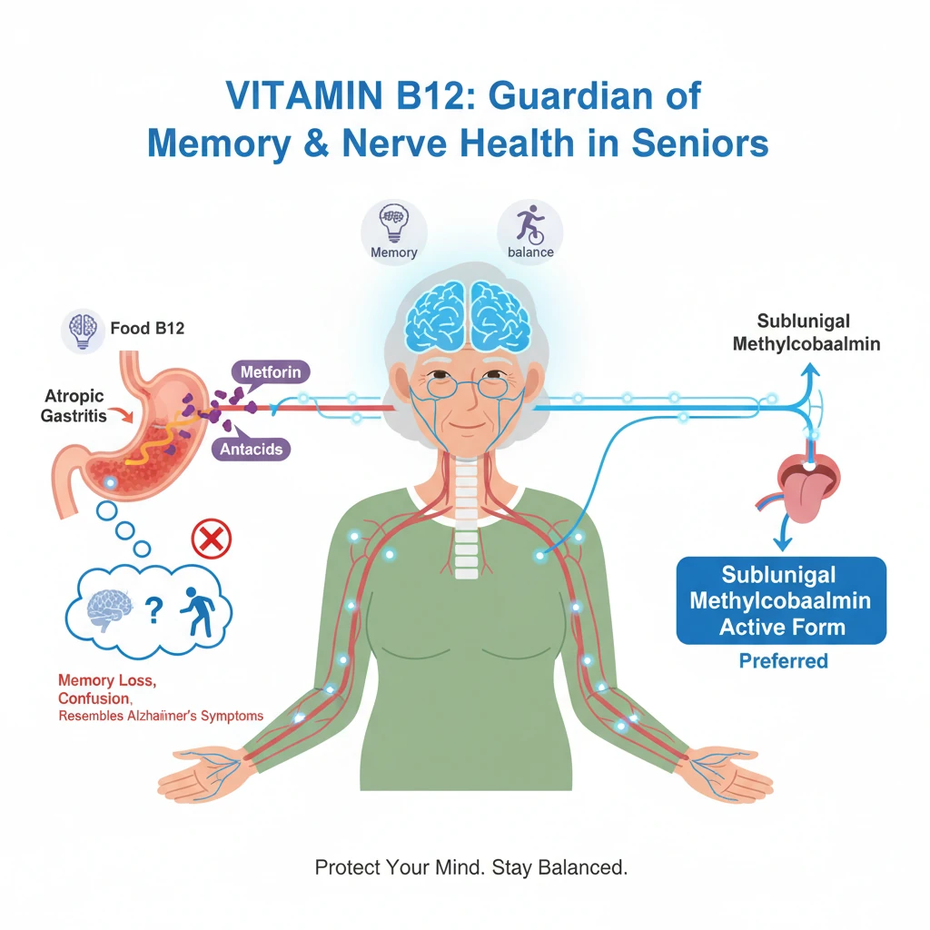 ویتامین B12: محافظ حافظه و اعصاب