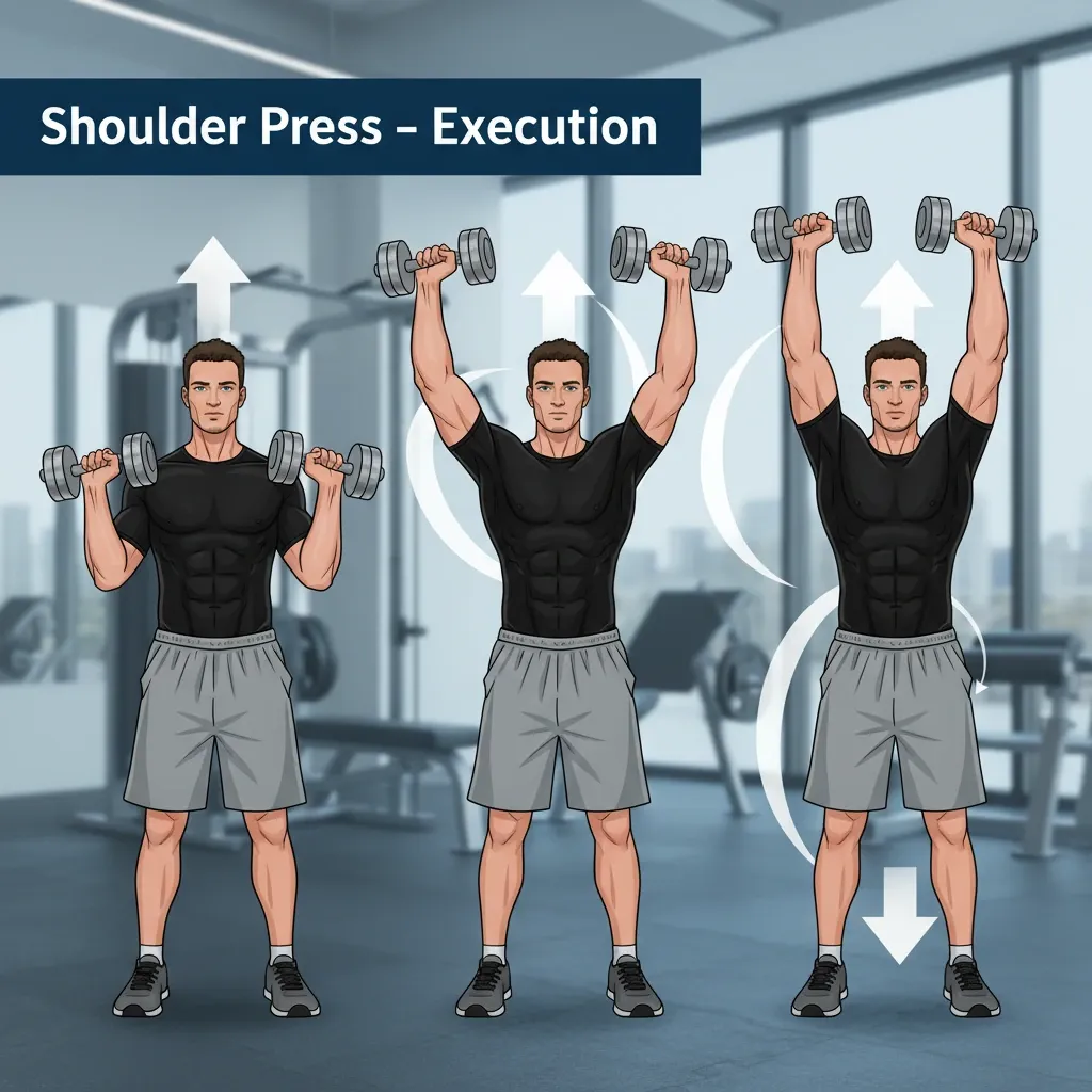 اجرای حرکت پرس سرشانه 