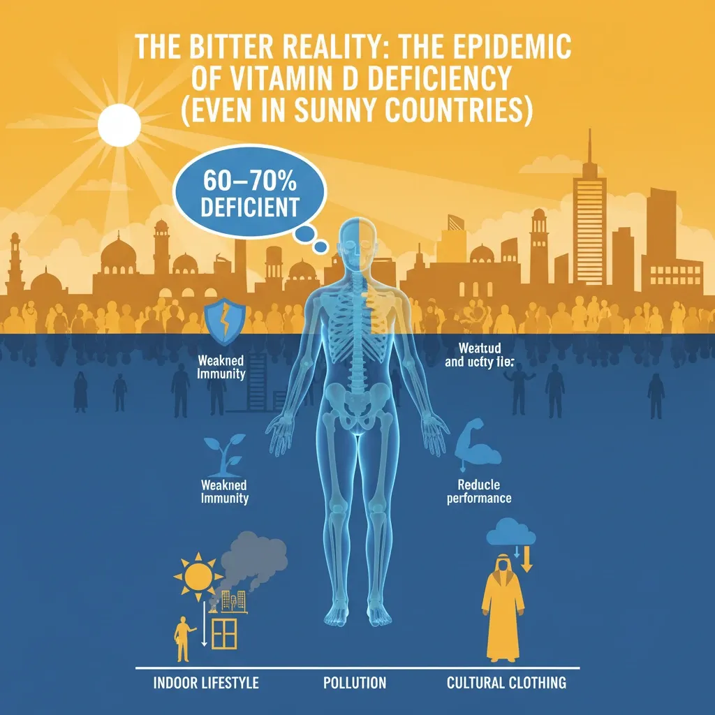  واقعیت تلخ: اپیدمی کمبود ویتامین D (حتی در ایران آفتابی)