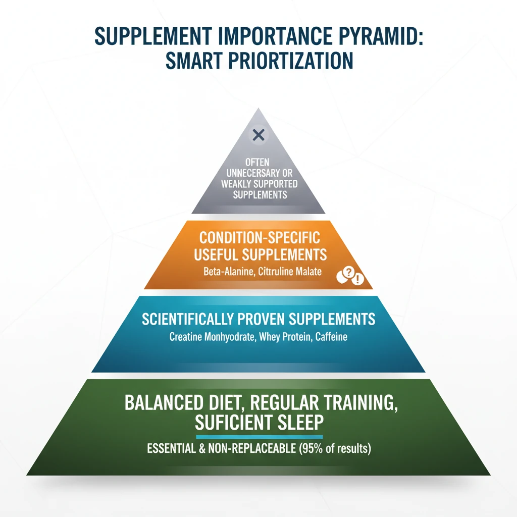 هرم اهمیت مکمل‌ها: اولویت‌بندی هوشمندانه