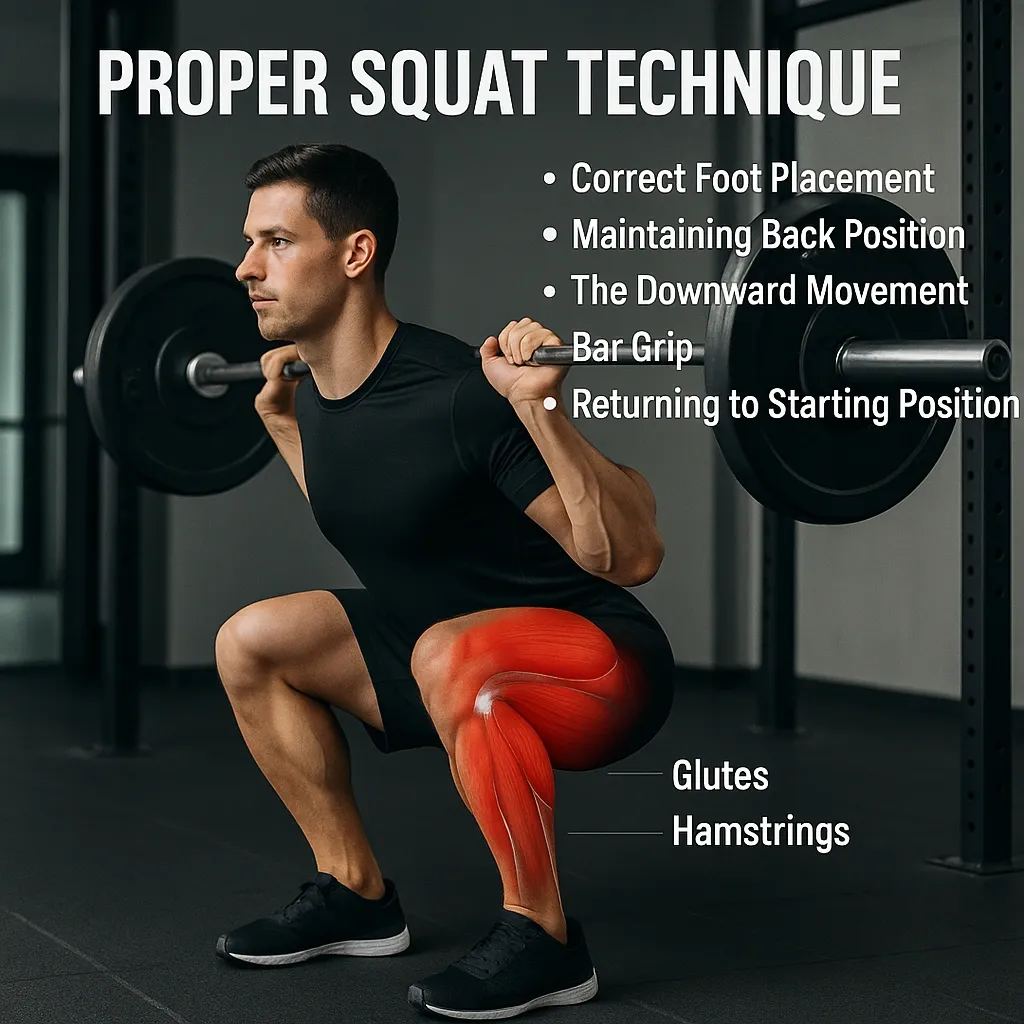 تکنیک صحیح حرکت اسکوات