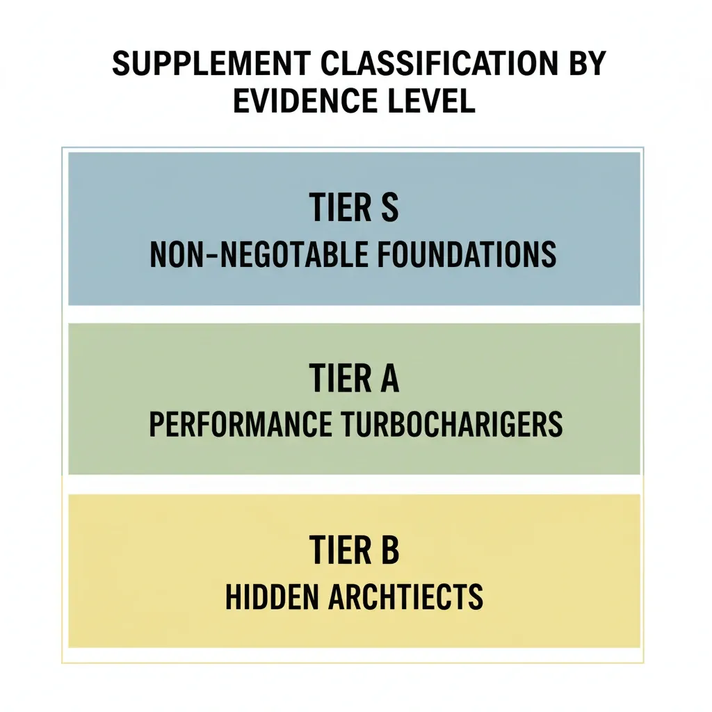 طبقه‌بندی مکمل‌ها بر اساس سطح شواهد