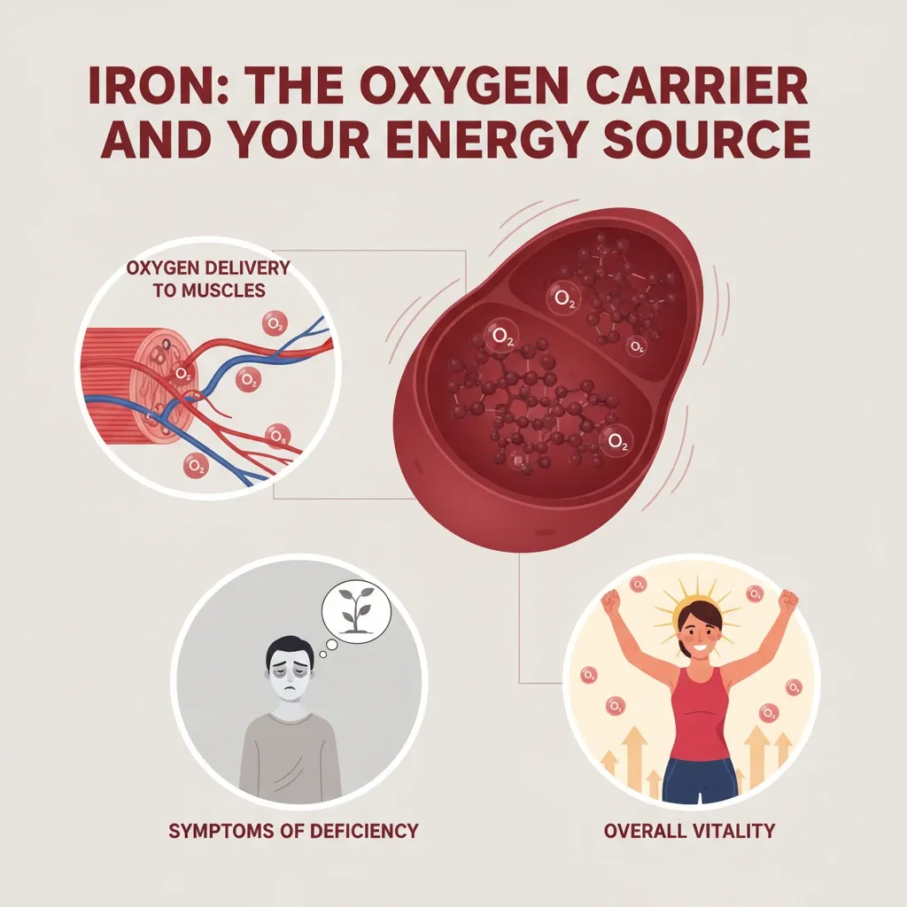 آهن: حامل اکسیژن و منبع انرژی شما