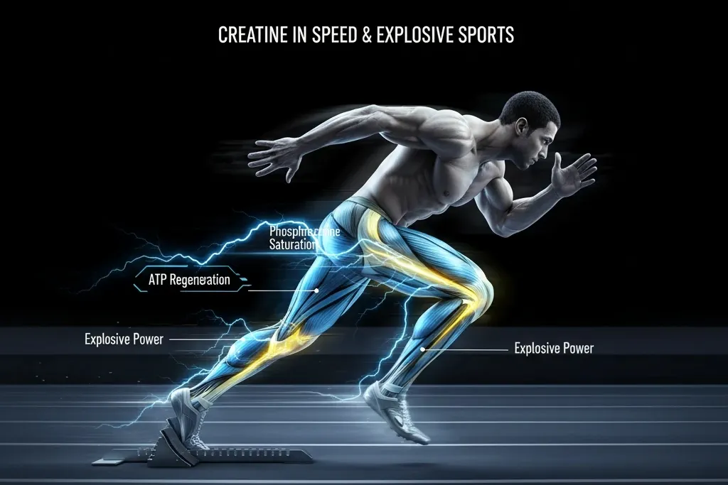 ورزشهای سرعتی و انفجاری (دو ۱۰۰ متر، شنای کوتاه، پرشها)