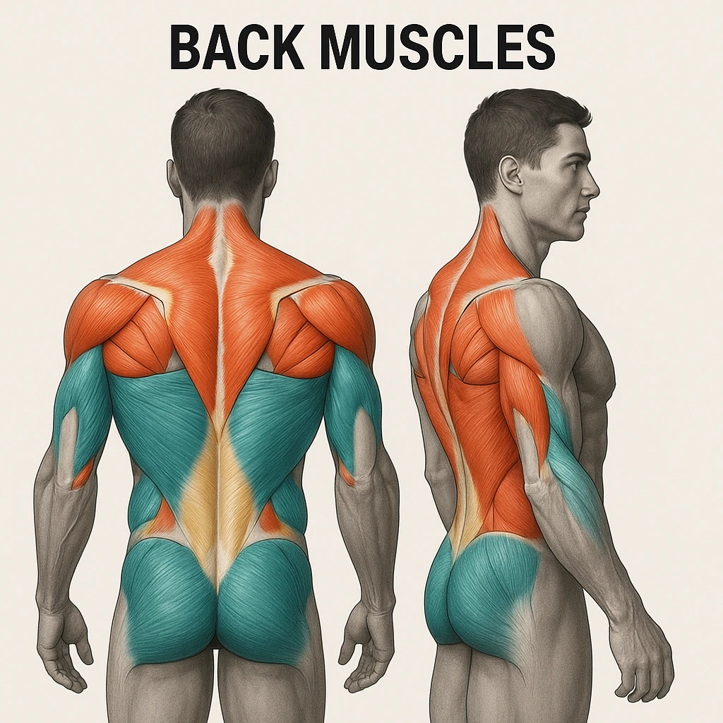معرفی آناتومی و حرکت شناسی عضلات پشت