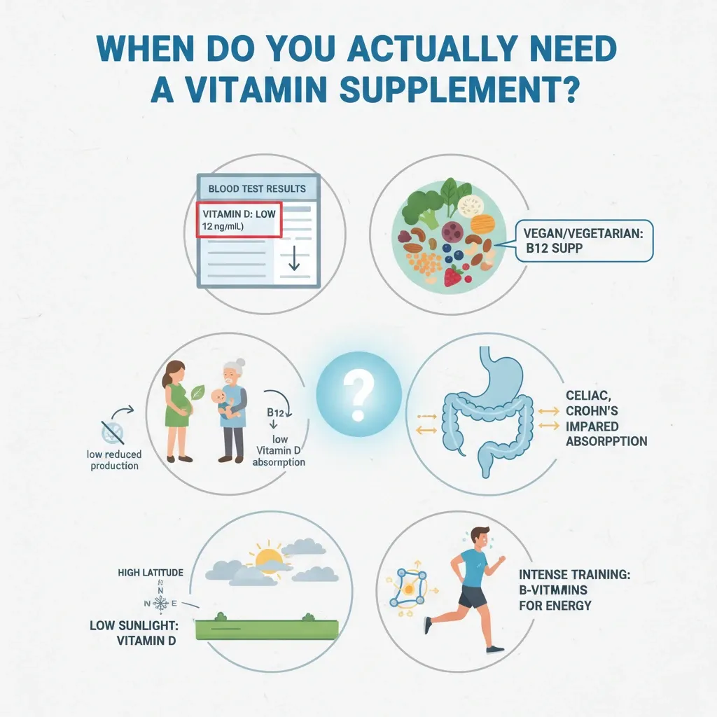 چه زمانی واقعاً به مکمل ویتامین نیاز داریم؟