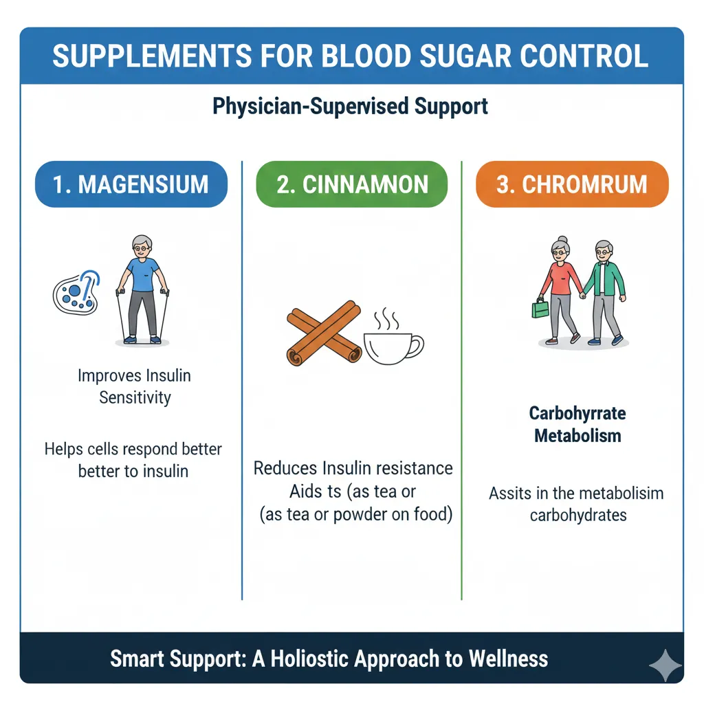 مکملهایی که به کنترل قند کمک میکنند در سالمندی