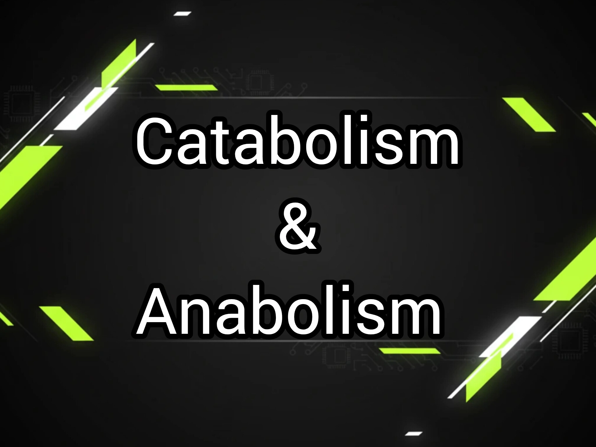 تعریف کاتابولیسم و آنابولیسم (Catabolism & Anabolism)