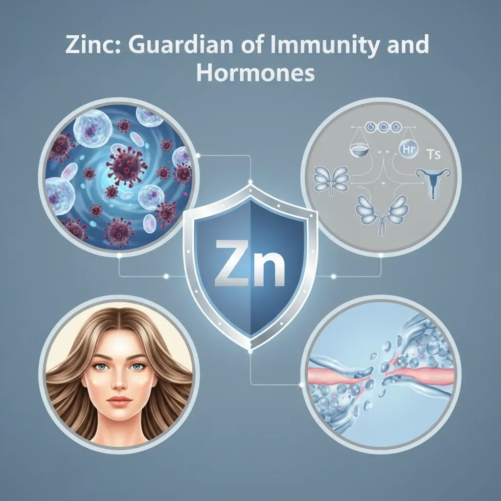 زینک (روی): نگهبان سیستم ایمنی و هورمون‌ها