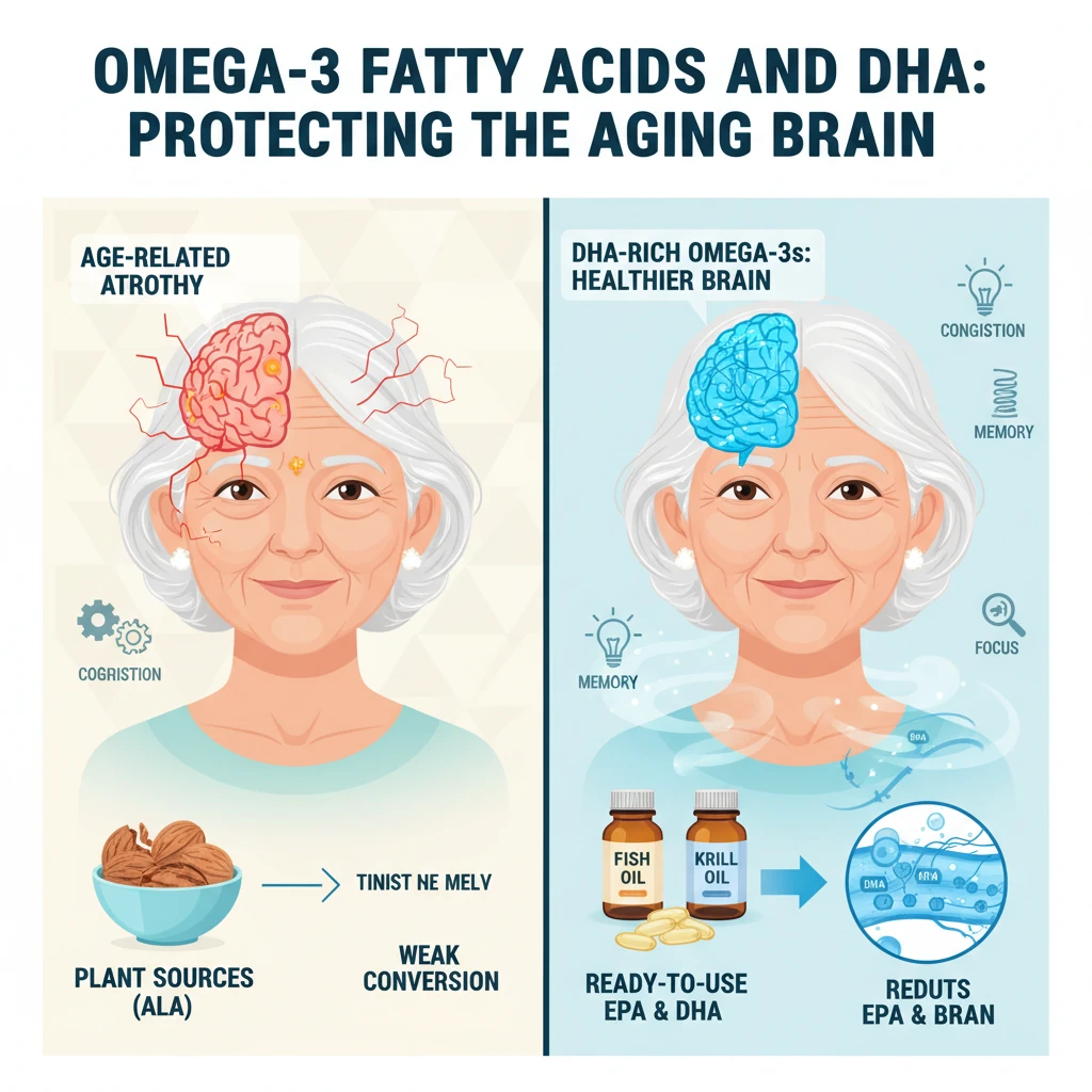 اسیدهای چرب امگا-۳ (با تمرکز بر DHA) در سالمندان