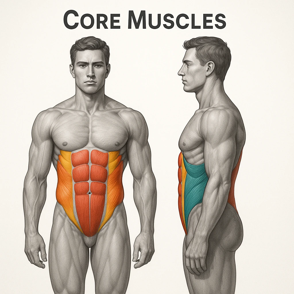 آناتومی عضلات تنه (Core): نیروگاه پنهان بدن شما