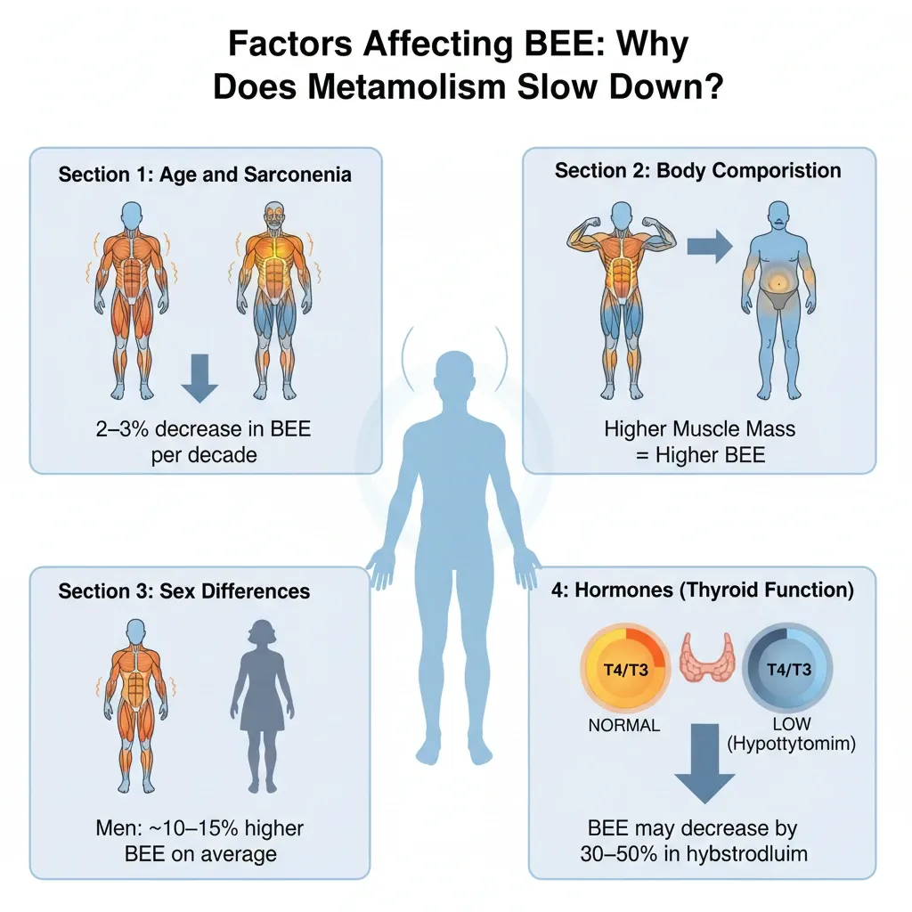 عوامل مؤثر بر BEE: چرا متابولیسم کند میشود؟