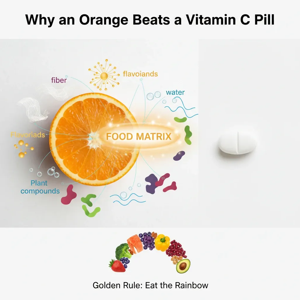 چرا یک پرتقال همیشه از یک قرص ویتامین C بهتر است؟