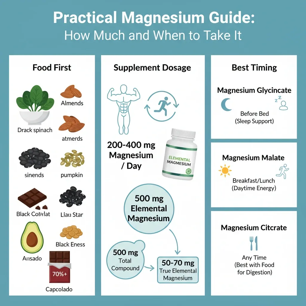 راهنمای عملی مصرف: چه مقدار و چه زمانی؟