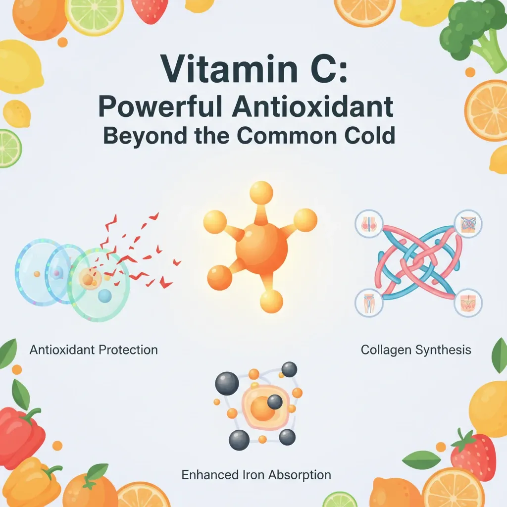 ویتامین C: آنتی‌اکسیدان قدرتمند، فراتر از سرماخوردگی