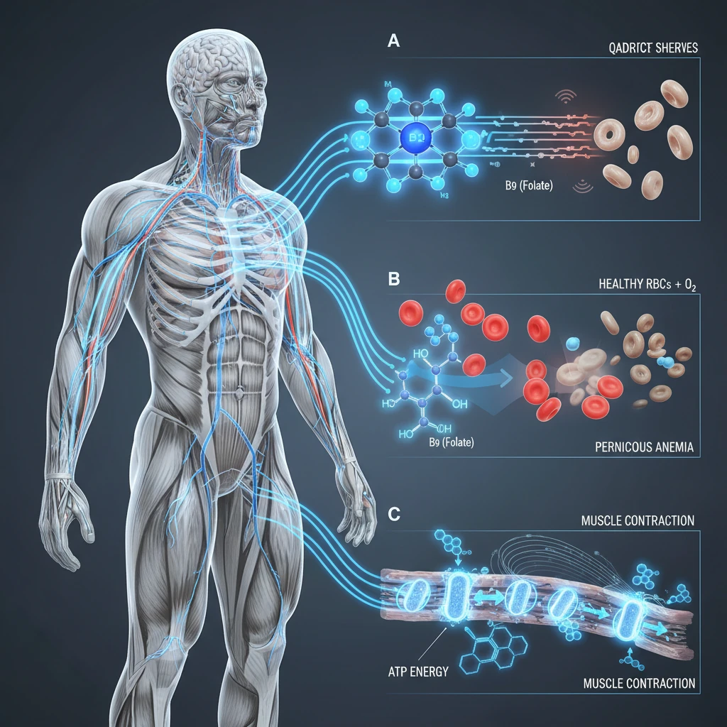 مکانیسم علمی: B12 در بدن چه میکند؟