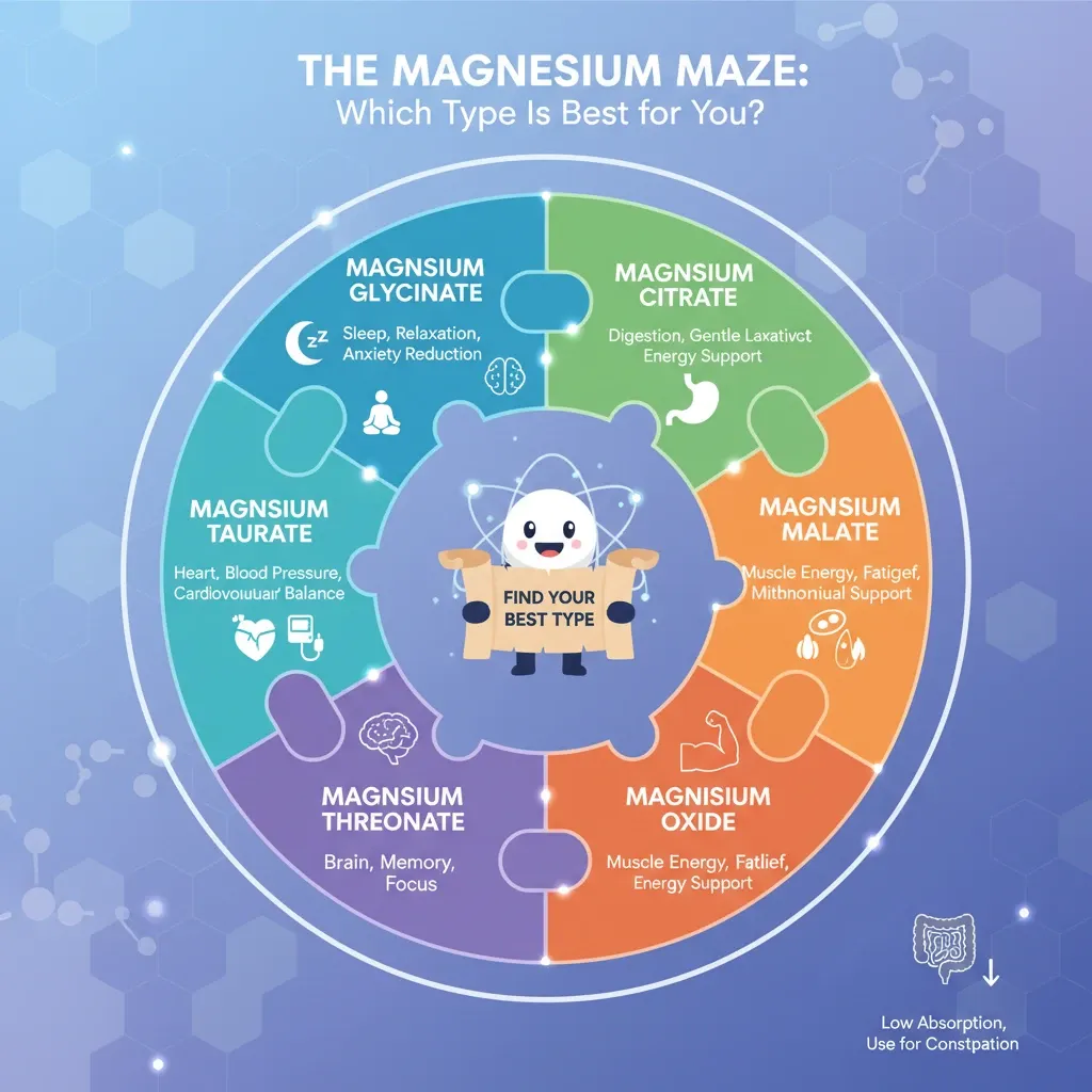 هزارتوی منیزیم: کدام نوع برای شما بهترین است؟