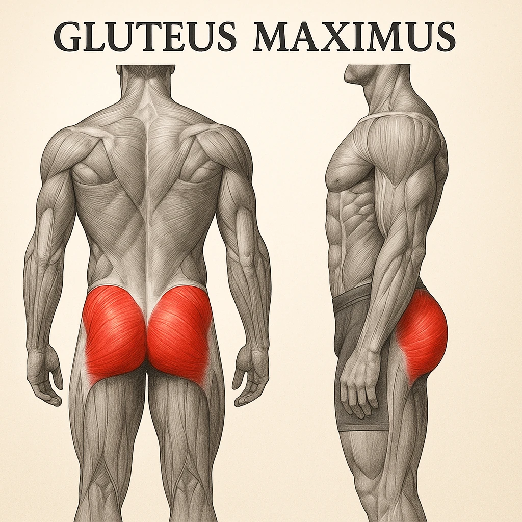 آناتومی و حرکت شناسی عضله سرینی بزرگ (Gluteus Maximus)