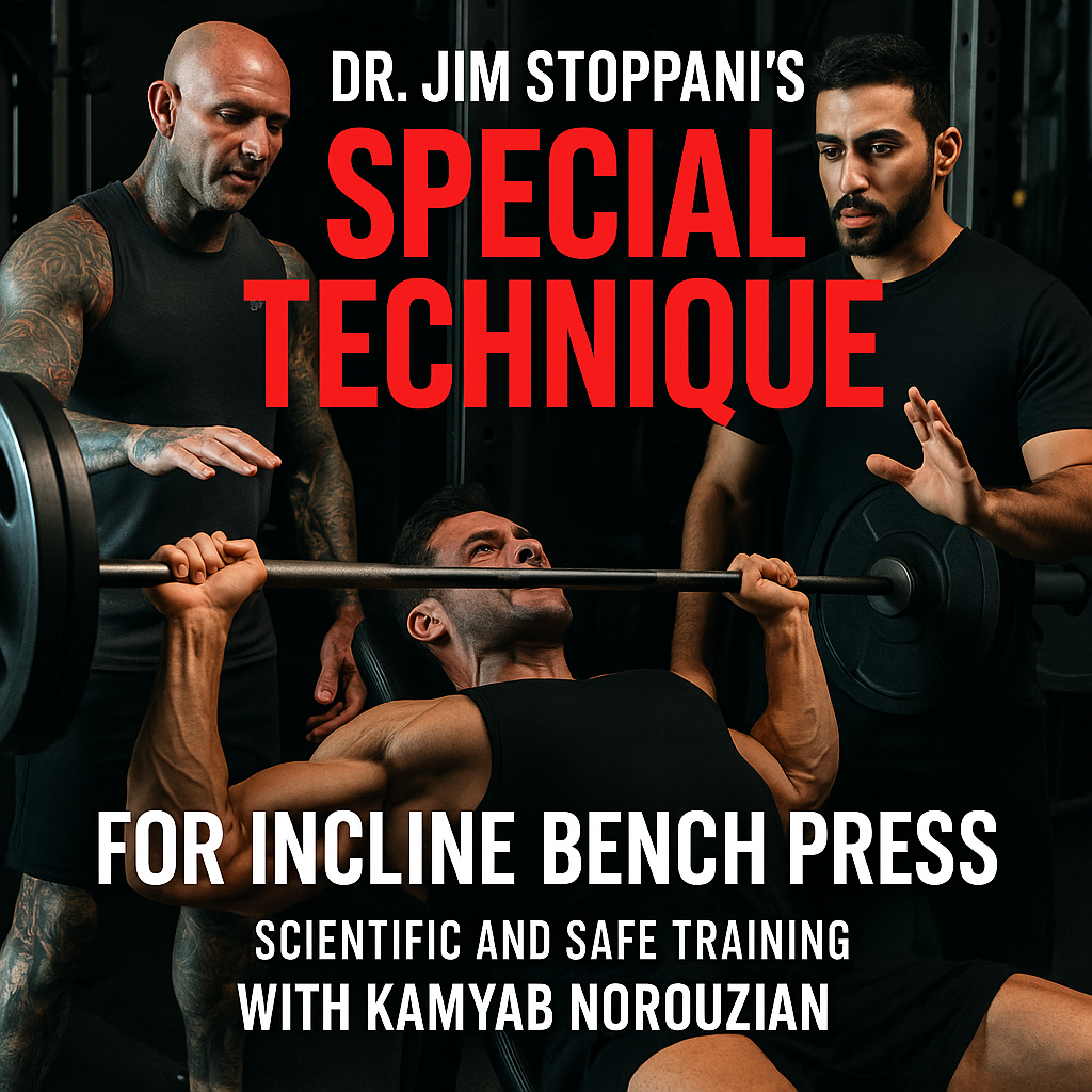 تکنیک ویژه دکتر جیم استوپانی برای پرس بالا سینه | آموزش علمی و ایمن با کامیاب نوروزیان