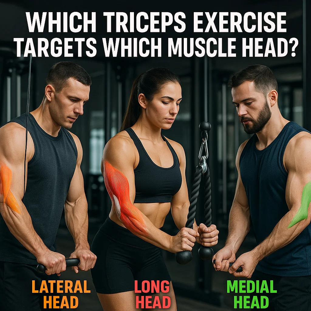 هر کدام از نحوهای اجرای حرکت پشت بازو چه قسمتی را هدف می‌گیرد؟