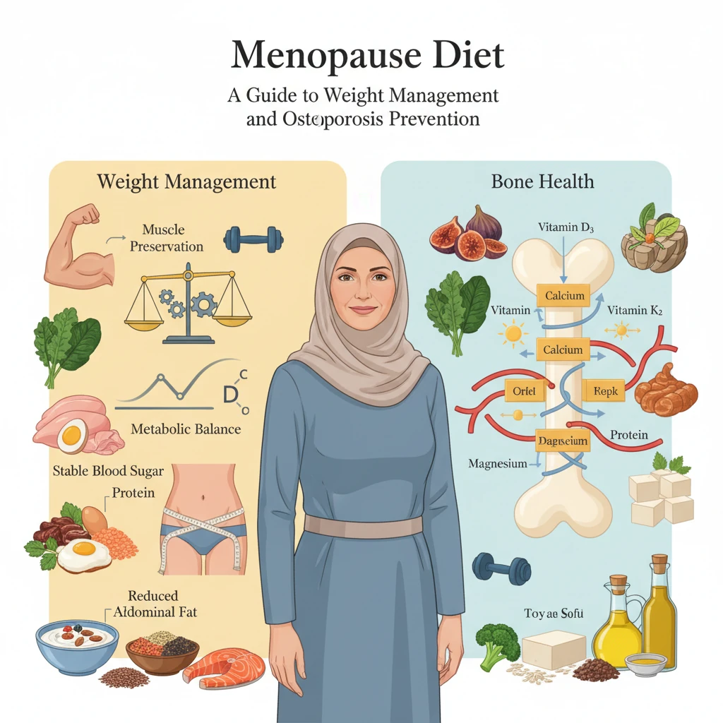 رژیم غذایی یائسگی | راهنمای مدیریت وزن و جلوگیری از پوکی استخوان