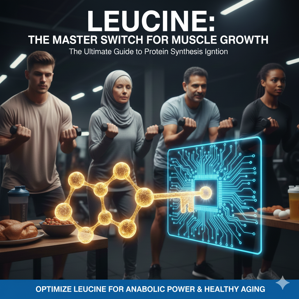 لوسین چیست؟ راهنمای کامل جرقه‌زننده سنتز پروتئین و رشد عضلانی