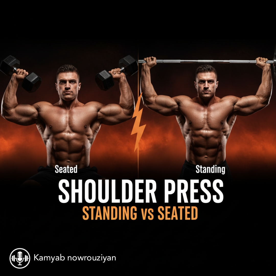 آموزش نکات پرس سرشانه ایستاده و نشسته | به همراه ویدیو آموزشی دکتر جیم استوپنی