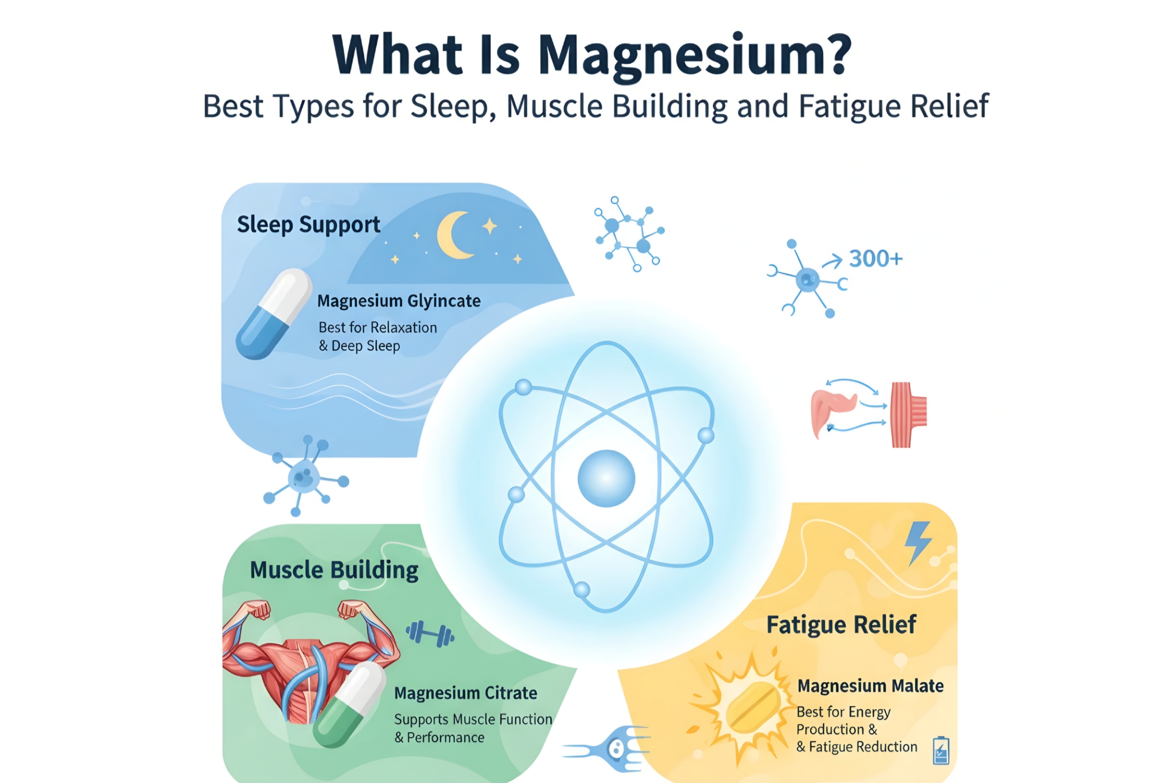 منیزیم چیست؟ | بهترین نوع منیزیم برای خواب، عضله‌سازی و رفع خستگی