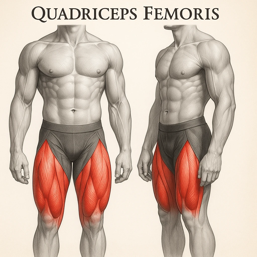 گروه عضلانی چهار سر ران (Quadriceps Femoris)