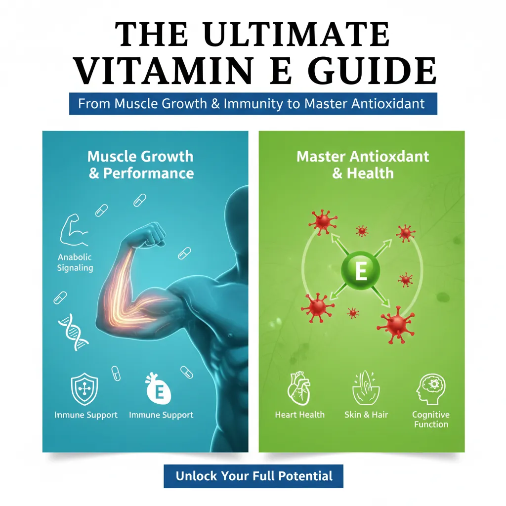 راهنمای جامع ویتامین E؛ از رشد عضلات تا تقویت سیستم ایمنی