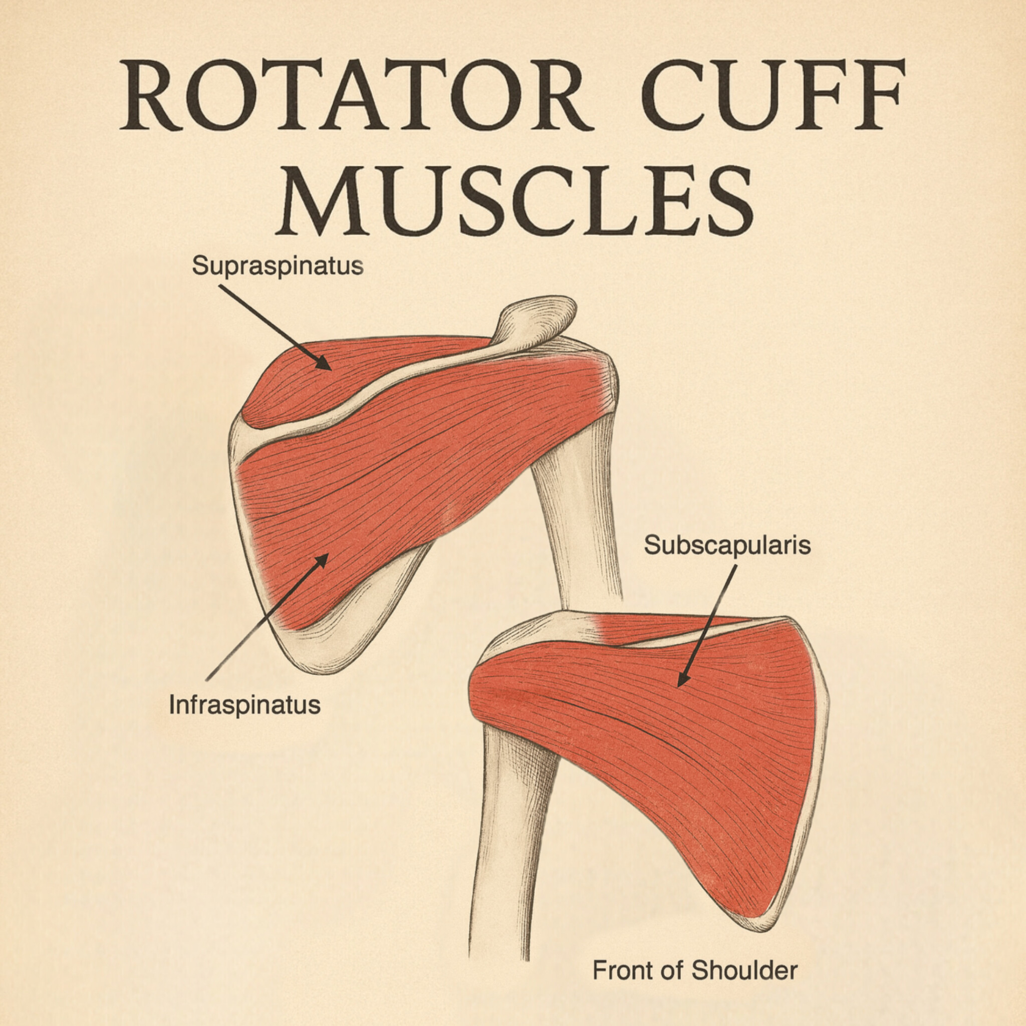 عضلات گرداننده شانه (Rotator Cuff Muscles)